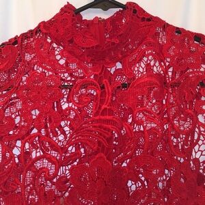 Miss holly red lace dress